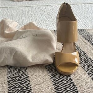 Jimmy Choo Glossy Beige Heels